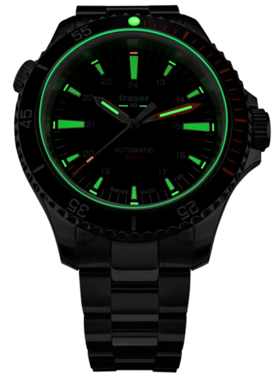 Traser H3 P67 Diver Automatic Black Bracelet Watch sold by Jura Watches product image thumbnail 3