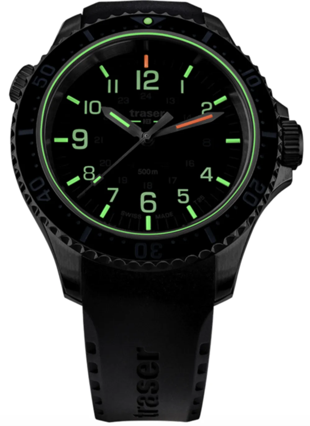 Traser H3 P67 Diver Blue Rubber Watch sold by Jura Watches product image thumbnail 3