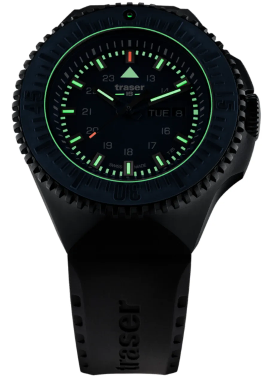 Traser H3 P69 Black Stealth Sand Rubber Watch sold by Jura Watches product image thumbnail 3