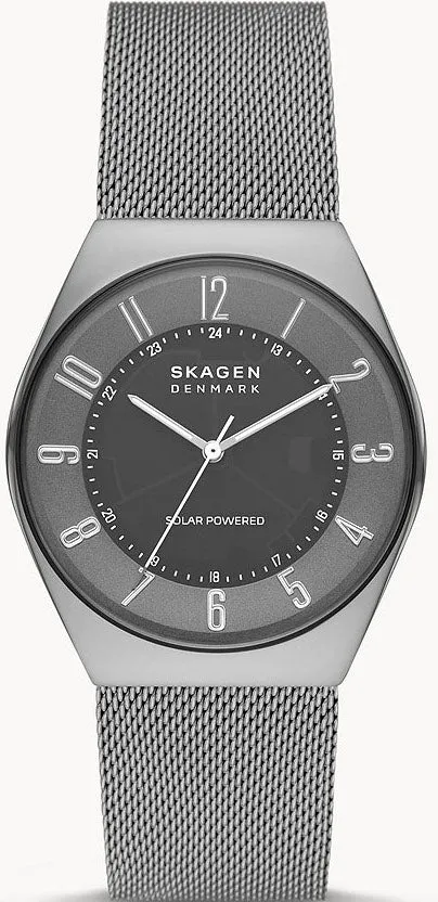 Skagen Grenen Solar Charcoal Steel Mens sold by Jura Watches