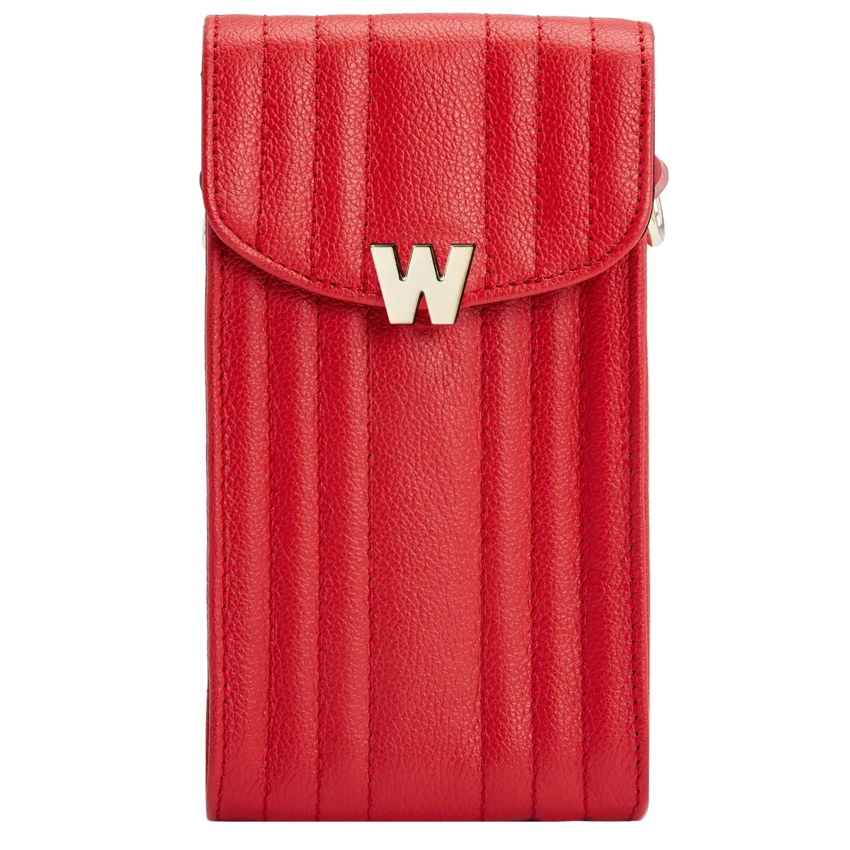 Wolf Mimi Collection Leather Red Phone Case with Wristlet and Lanyard sold by Jura Watches product image thumbnail 3