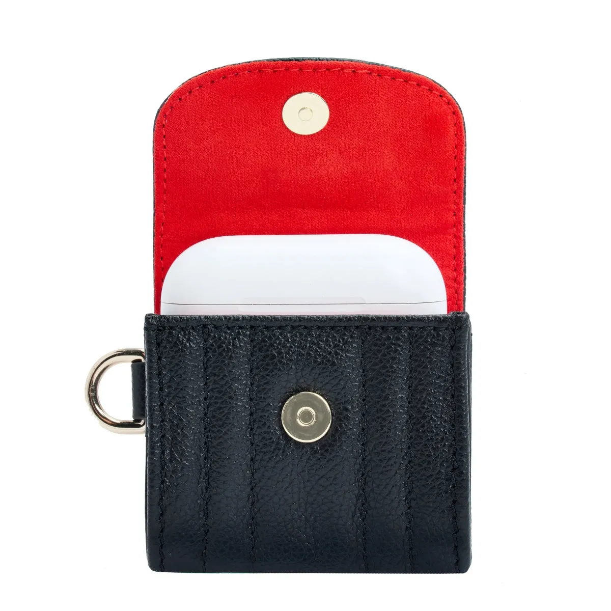 Wolf Mimi Collection Leather Black Earpods Case with Wristlet sold by Jura Watches product image thumbnail 4