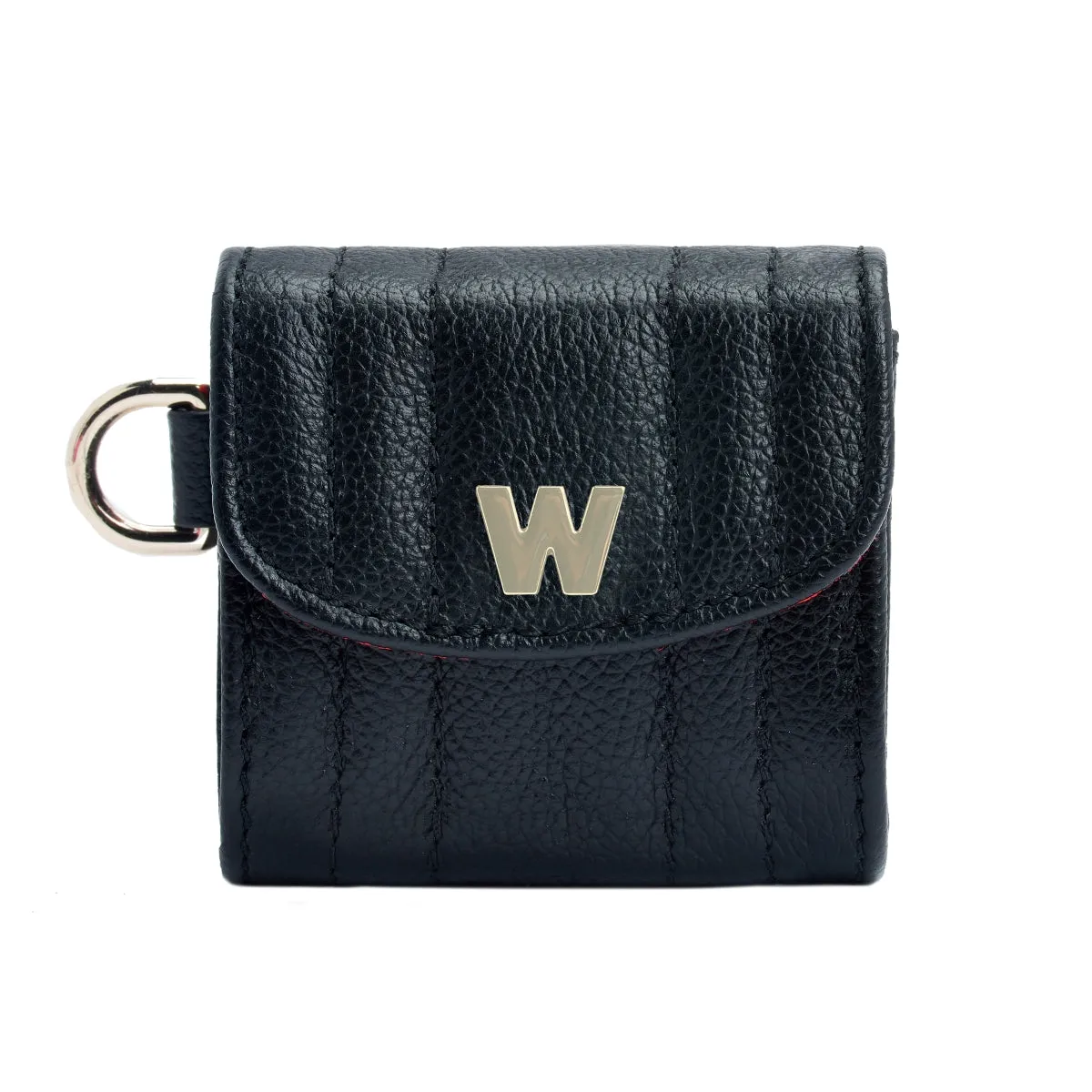 Wolf Mimi Collection Leather Black Earpods Case with Wristlet sold by Jura Watches product image thumbnail 2