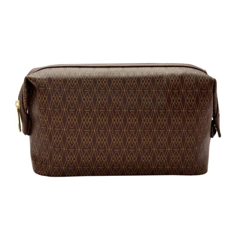 Wolf Signature Vegan Collection Brown Washbag sold by Jura Watches