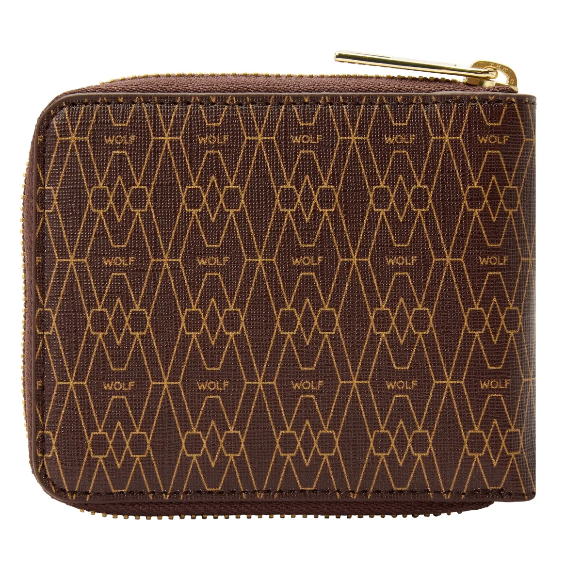 Wolf Signature Vegan Collection Brown Zip Around Wallet sold by Jura Watches product image thumbnail 2