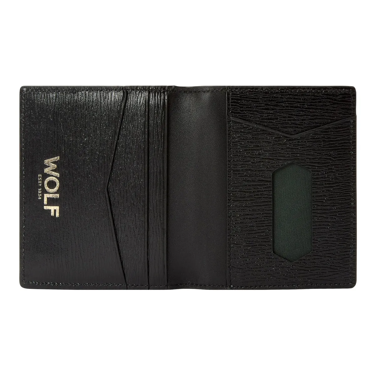 Wolf W Collection Leather Black ID Card Case sold by Jura Watches product image thumbnail 3