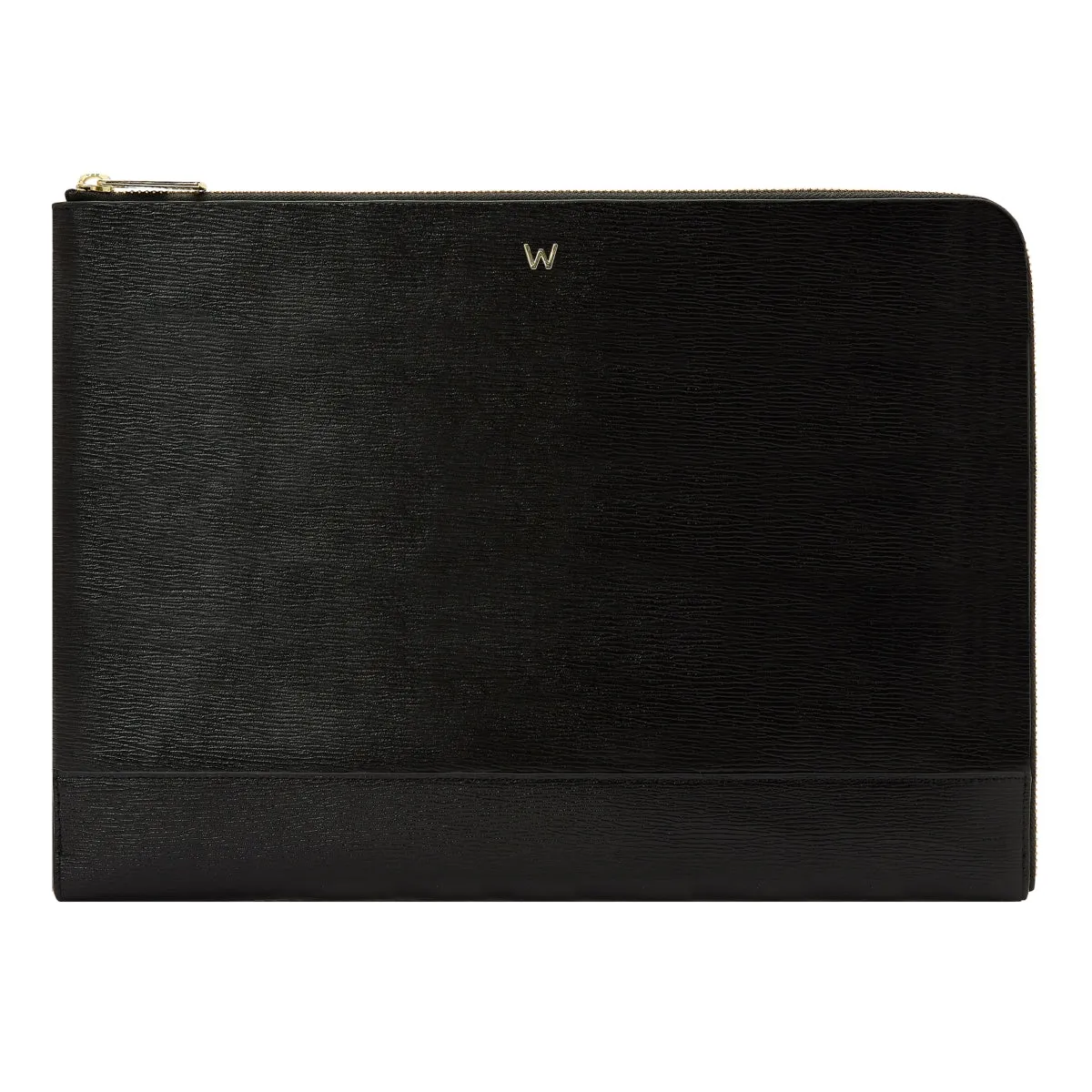 Wolf W Collection Leather Black Laptop Sleeve sold by Jura Watches