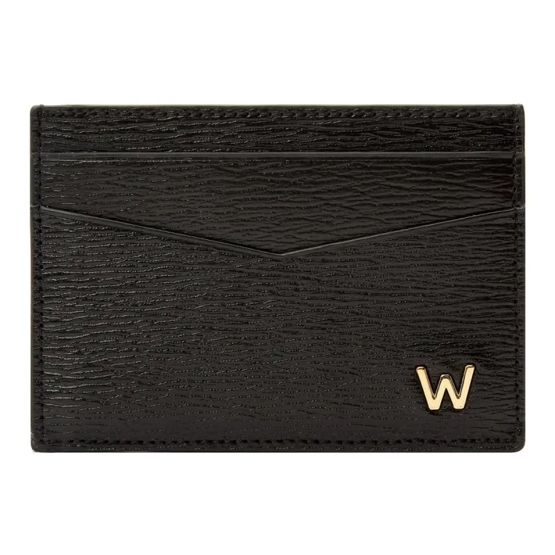 WOLF W Collection Leather Black Cardholder Case sold by Jura Watches