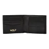 Wolf W Collection Leather Black Billfold Coin Wallet sold by Jura Watches