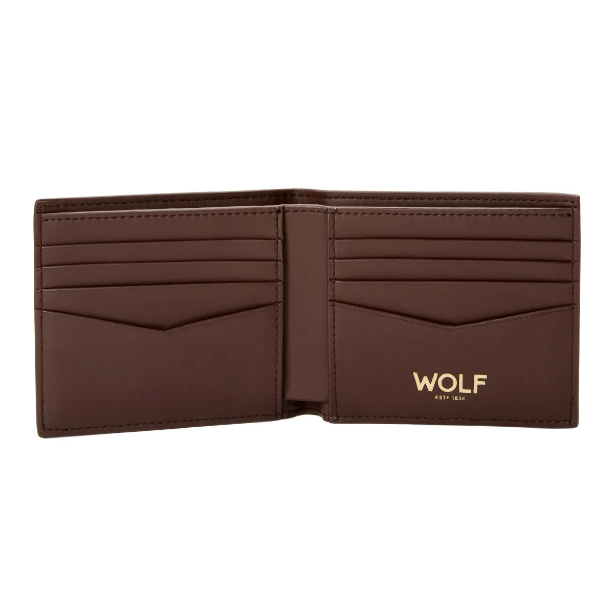 Wolf Signature Vegan Collection Brown Billfold Wallet sold by Jura Watches product image thumbnail 3