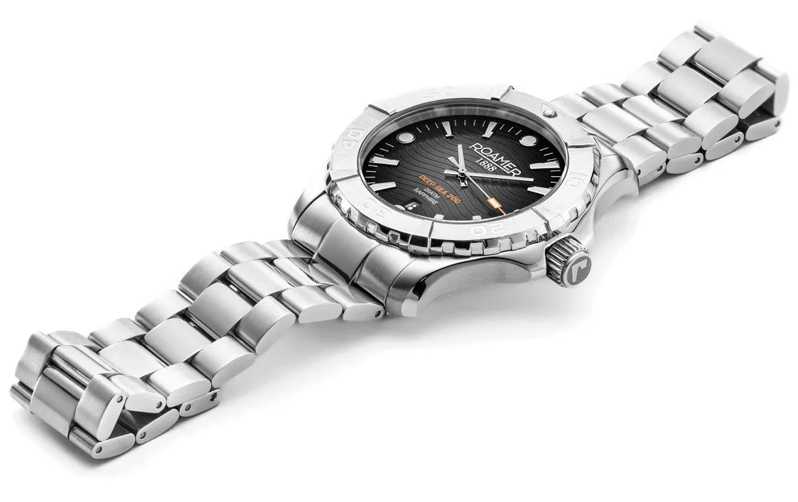 Roamer Deep Sea 200 Black Watch sold by Jura Watches product image thumbnail 3