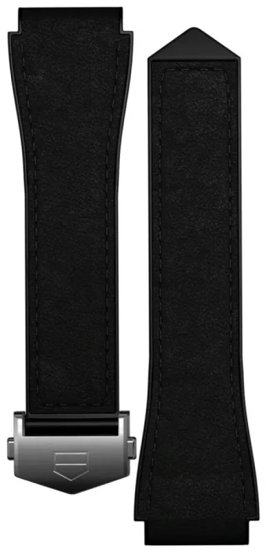 TAG Heuer Strap Bi-Material Leather Black sold by Jura Watches