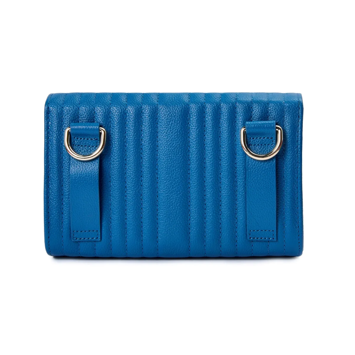 Wolf Mimi Collection Leather Blue Crossbody Bag with Wristlet sold by Jura Watches product image thumbnail 3