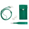 Wolf Mimi Collection Leather Green Phone Case with Wristlet and Lanyard sold by Jura Watches