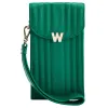 Wolf Mimi Collection Leather Green Phone Case with Wristlet and Lanyard sold by Jura Watches
