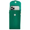 Wolf Mimi Collection Leather Green Phone Case with Wristlet and Lanyard sold by Jura Watches