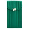 Wolf Mimi Collection Leather Green Phone Case with Wristlet and Lanyard sold by Jura Watches