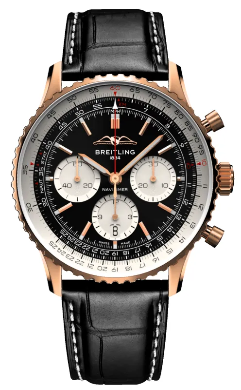 Breitling Navitimer B01 Chronograph 43 18K Red Gold Watch sold by Jura Watches