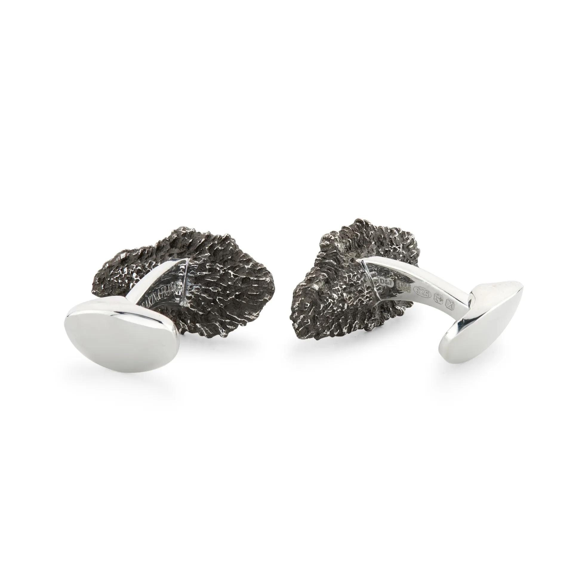 Deakin & Francis Cufflinks Sterling Silver Oxidised Oyster And Pearl sold by Jura Watches product image thumbnail 2