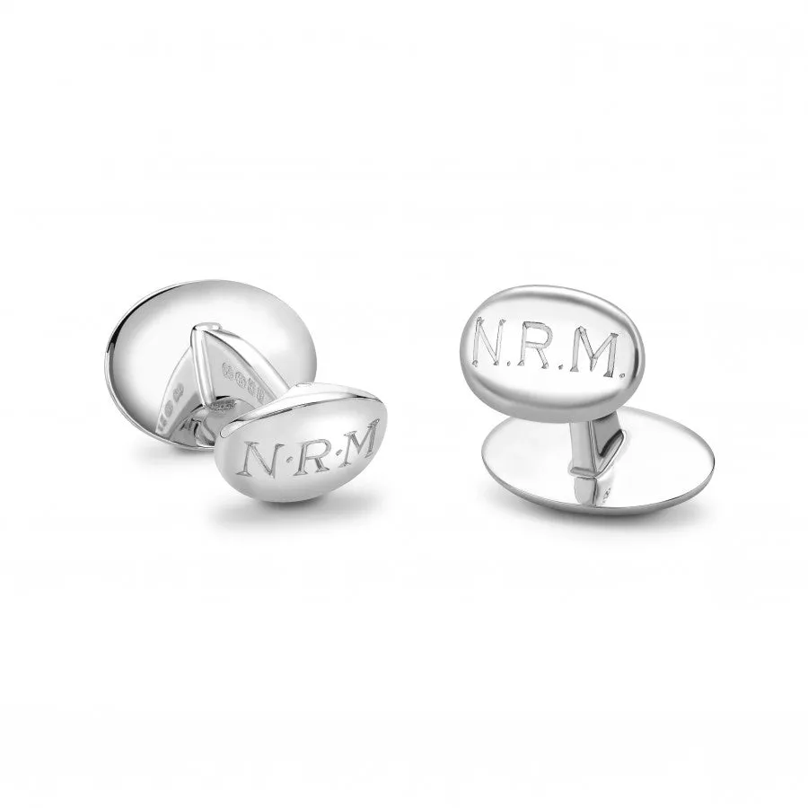 Deakin & Francis Cufflinks Sterling Silver Oxidised Oyster And Pearl sold by Jura Watches product image thumbnail 3