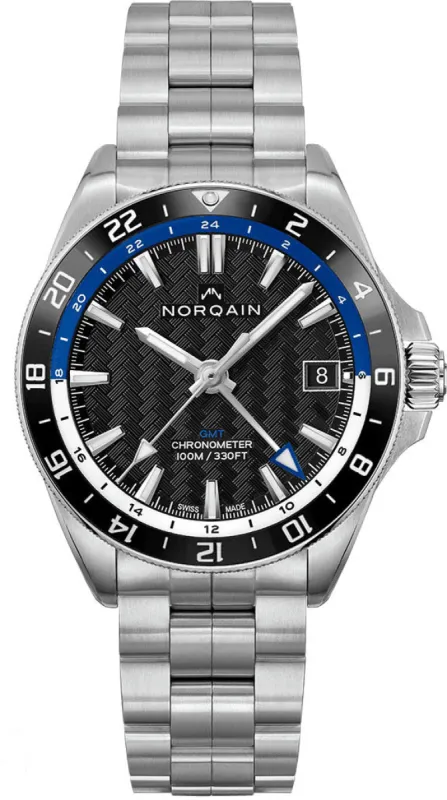 Norqain Adventure Neverest GMT Watch made by Jura Watches