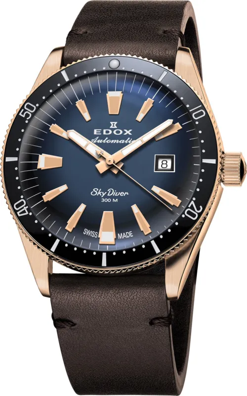 Edox SkyDiver Date Automatic Watch made by Edox