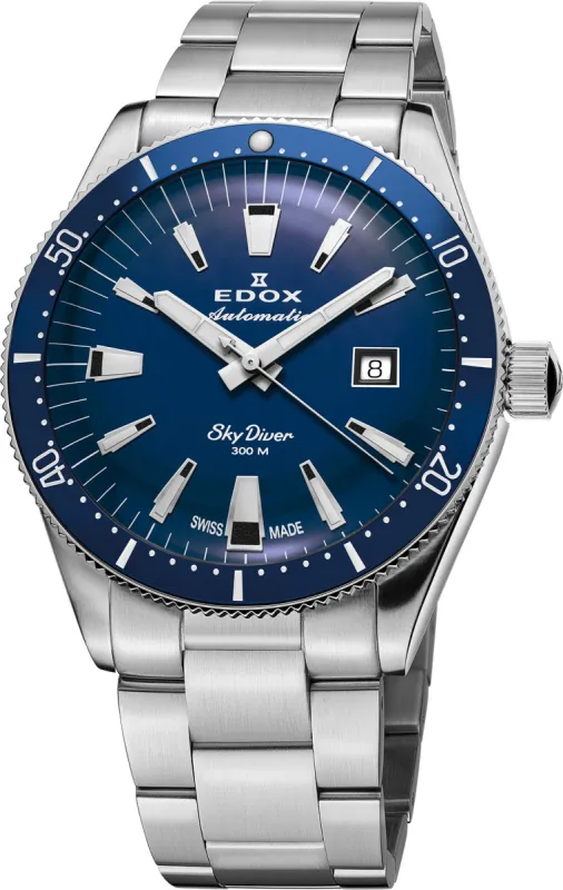 Edox SkyDiver Date Automatic Watch made by Edox
