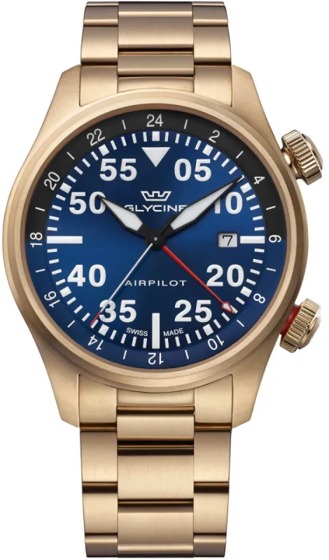 Glycine Airpilot GMT 44 Watch sold by Jura Watches
