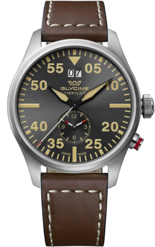 Glycine Airpilot Dual Time 44 Watch sold by Jura Watches