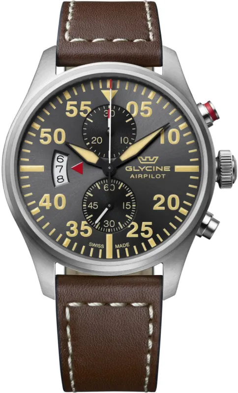 Glycine Airpilot Chrono 44 Watch sold by Jura Watches