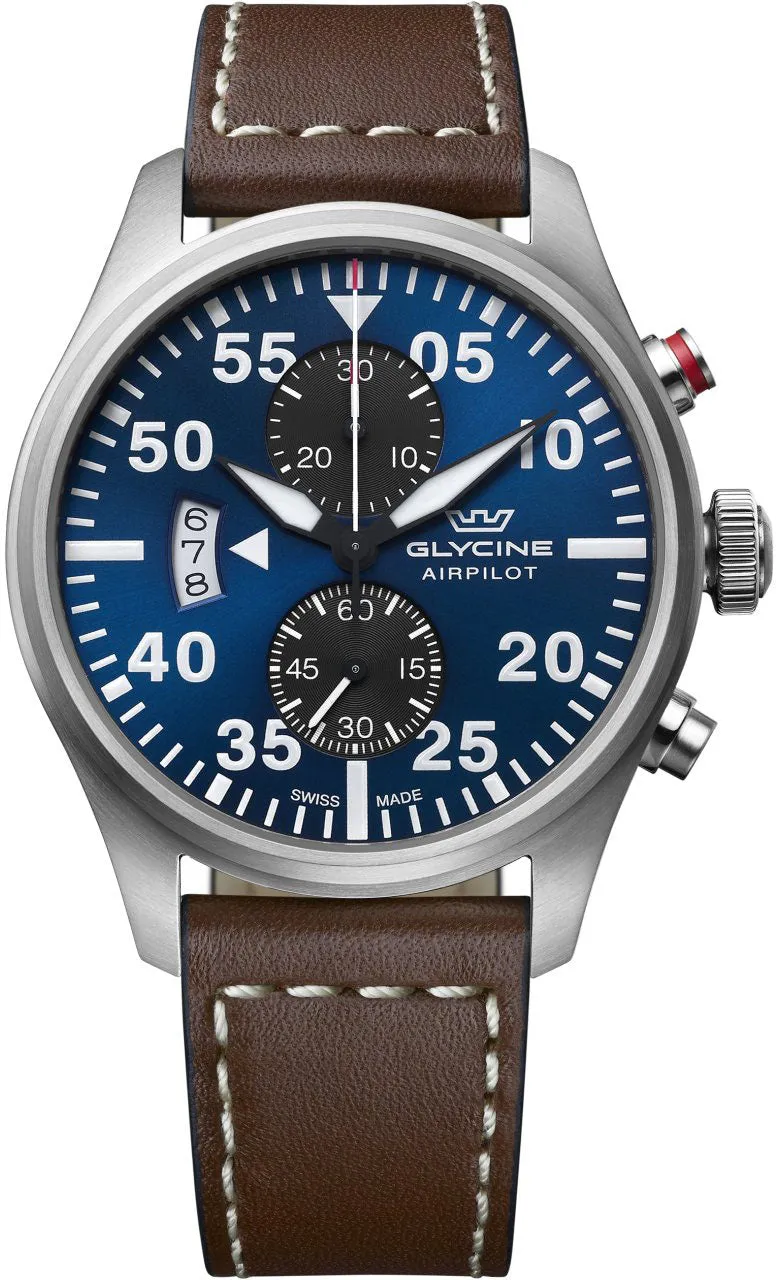 Glycine Airpilot Chrono 44 sold by Jura Watches