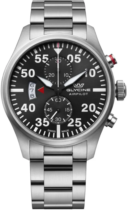 Glycine Airpilot Chrono 44 Watch sold by Jura Watches