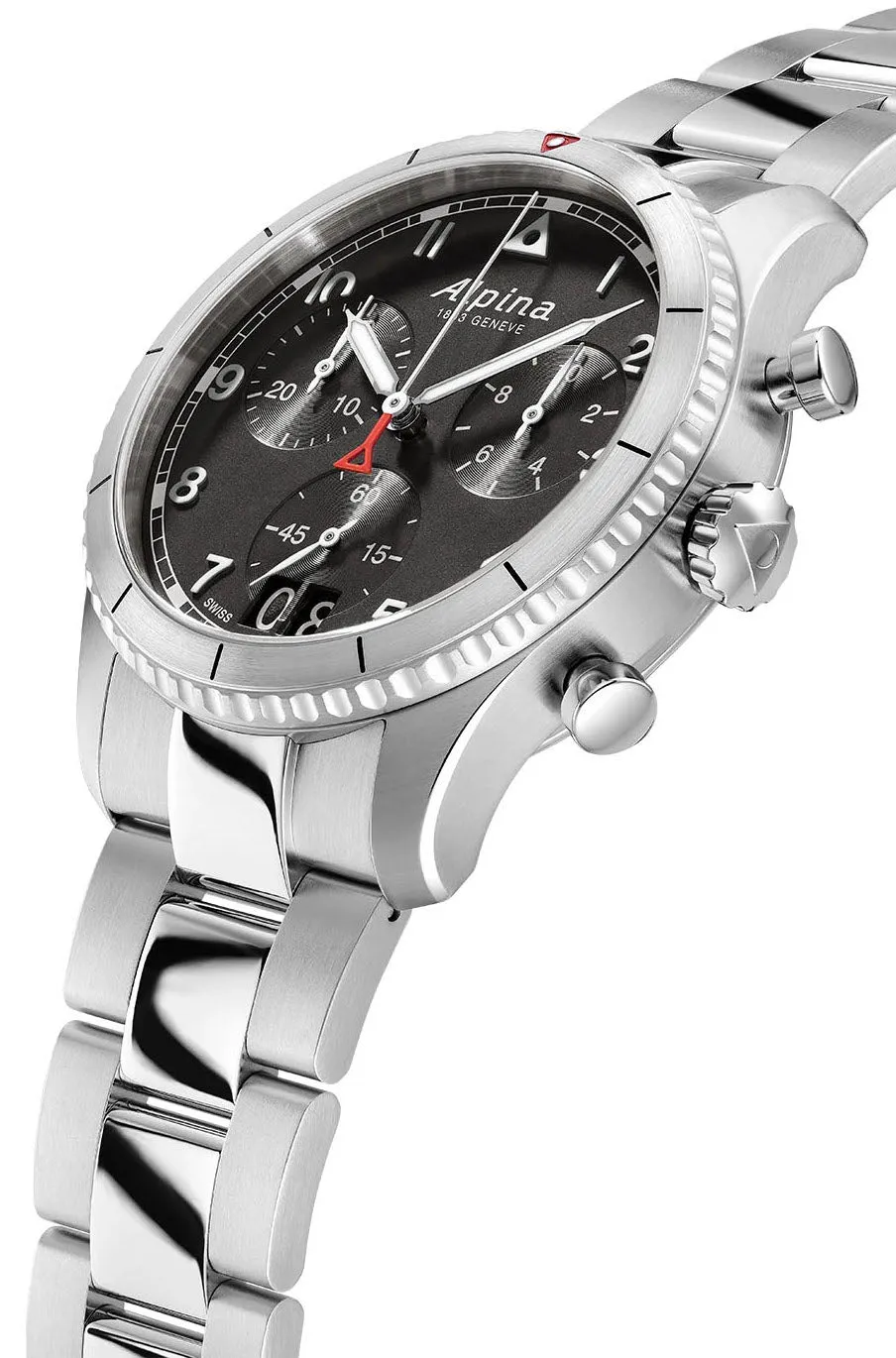 Alpina Startimer Pilot Quartz Chronograph Black Watch sold by Jura Watches product image thumbnail 3