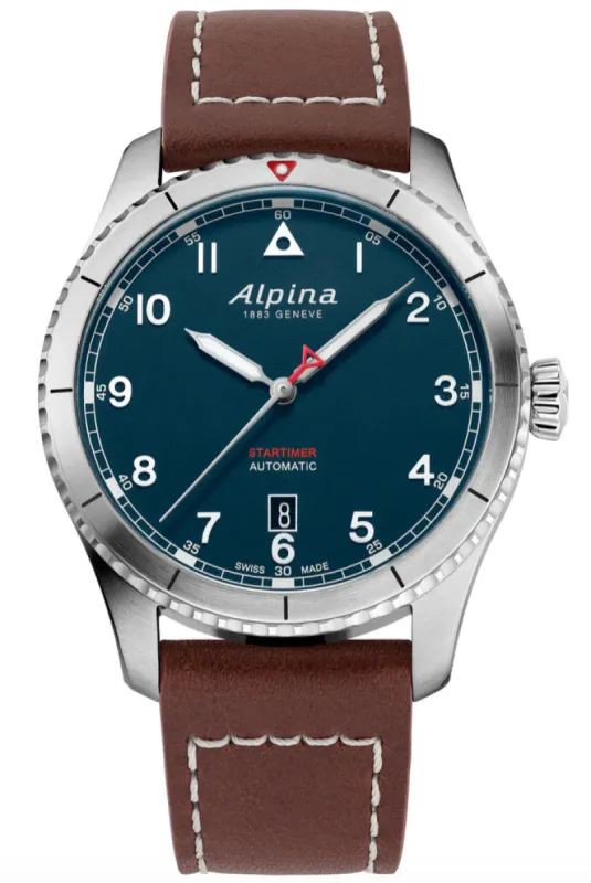 Alpina Startimer Pilot Automatic Petroleum Blue Watch made by Jura Watches