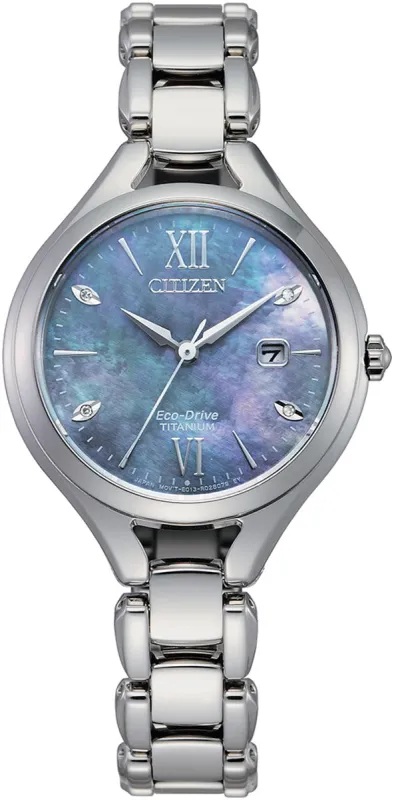 Citizen Super Titanium Diamond Eco Drive Ladies Watch sold by Jura Watches