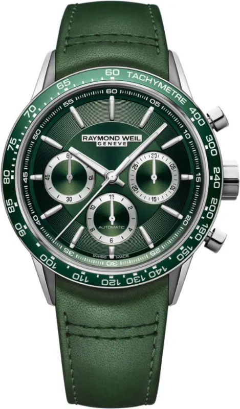 Raymond Weil Freelancer Green Mens made by Raymond Weil