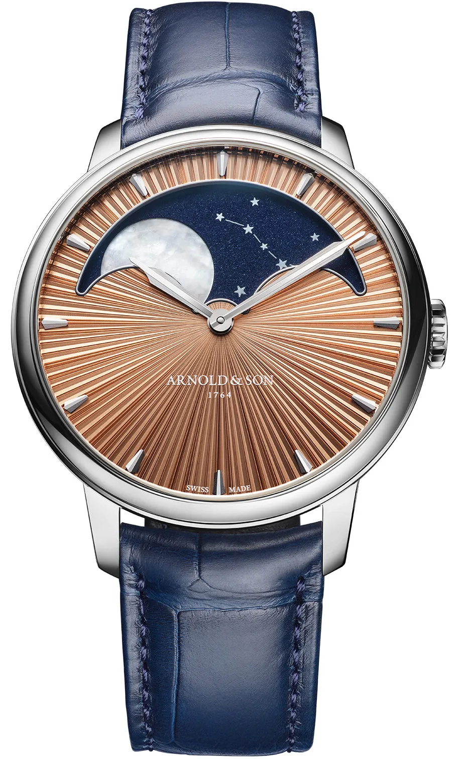 Arnold & Son Perpetual Moon 41.5 Platinum Limited Edition Watch sold by Jura Watches