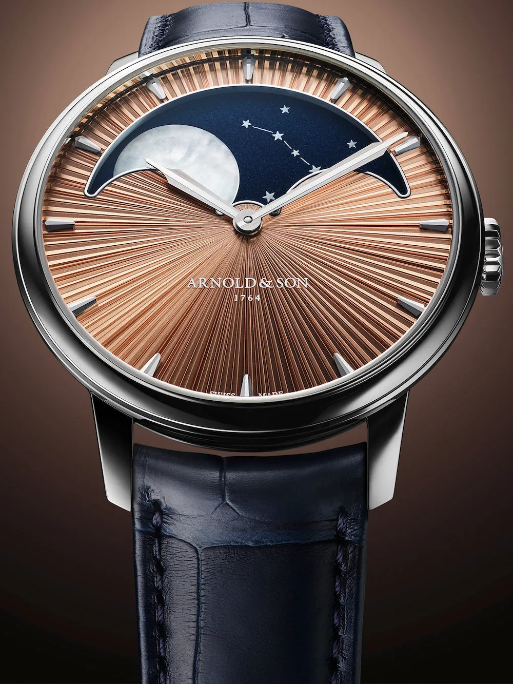 Arnold & Son Perpetual Moon 41.5 Platinum Limited Edition Watch sold by Jura Watches product image thumbnail 4