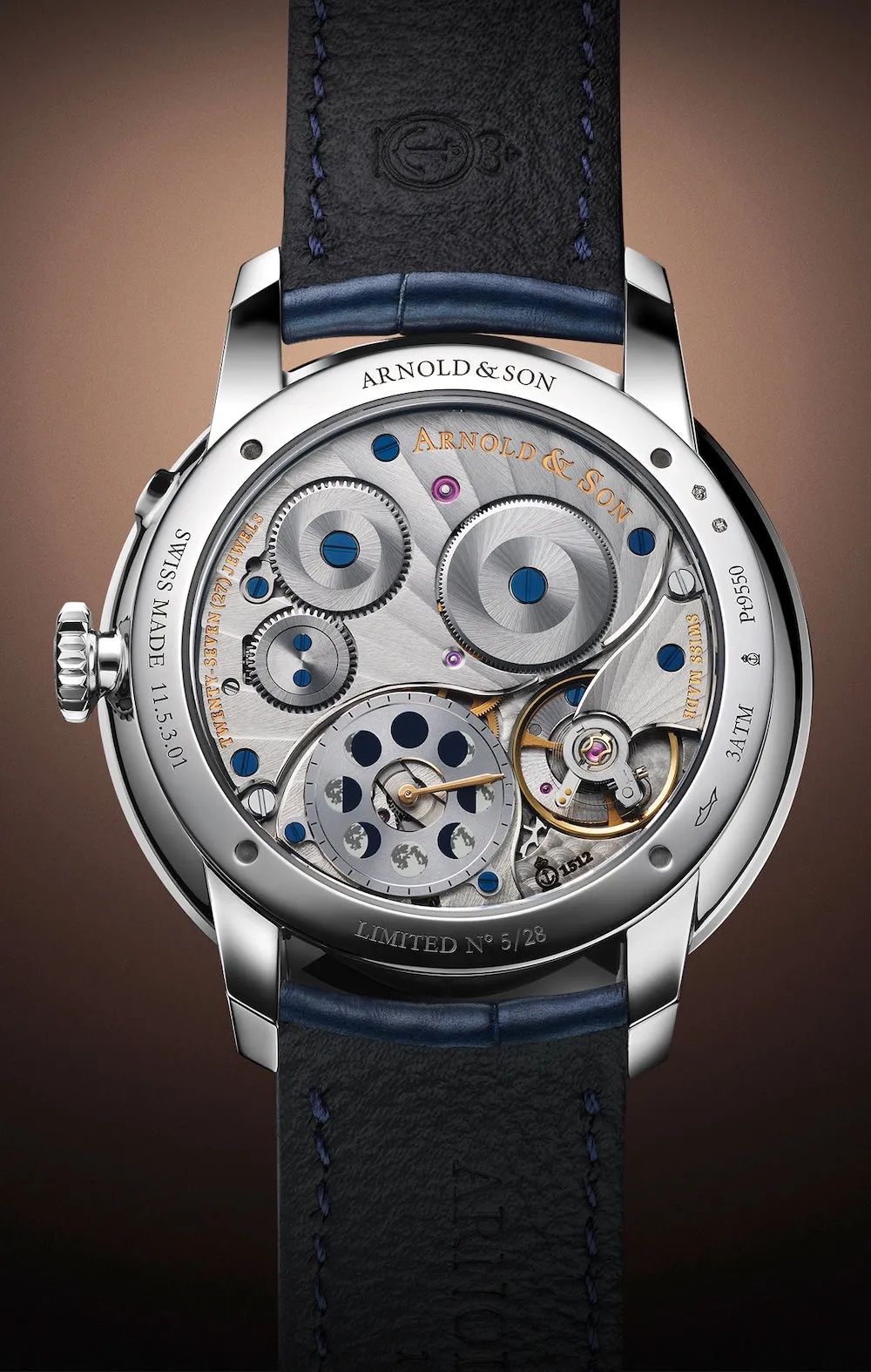 Arnold & Son Perpetual Moon 41.5 Platinum Limited Edition Watch sold by Jura Watches product image thumbnail 2