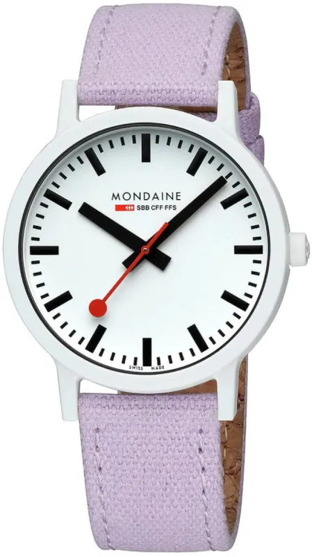 Mondaine Essence White Watch sold by Jura Watches