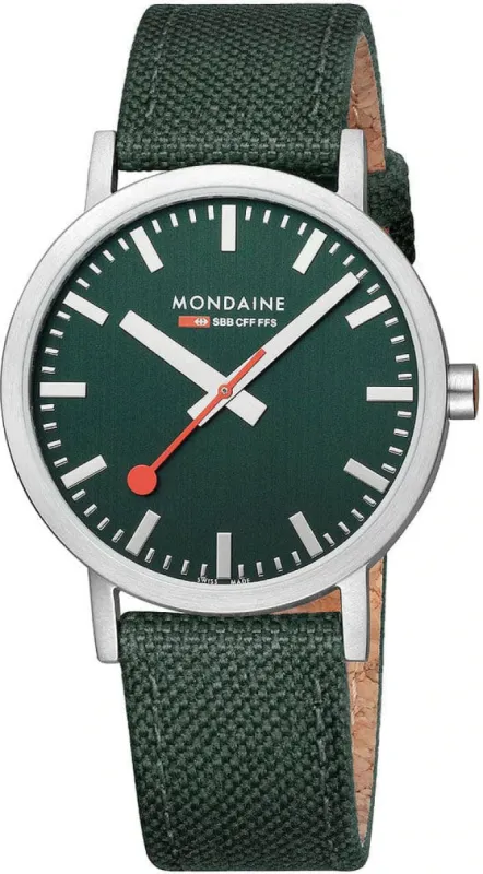 Mondaine Classic Park Green Watch sold by Jura Watches