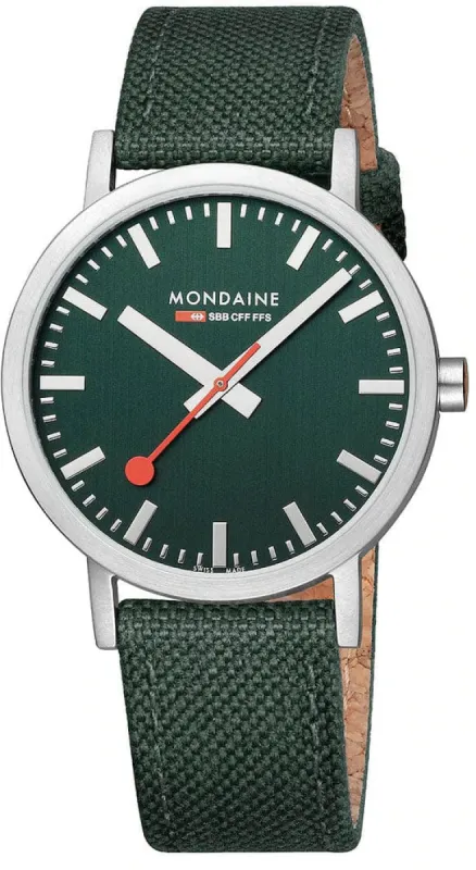 Mondaine Classic Park Green Watch sold by Jura Watches