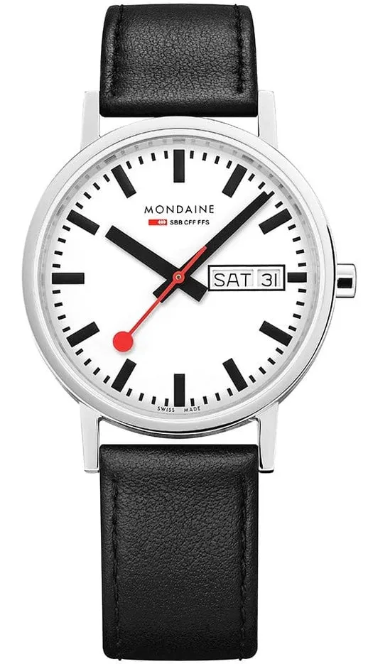 Mondaine Classic Day Date Vegan Grape Leather Watch sold by Jura Watches product image thumbnail 2