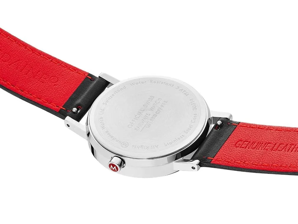 Mondaine Classic Day Date Vegan Grape Leather Watch sold by Jura Watches product image thumbnail 4