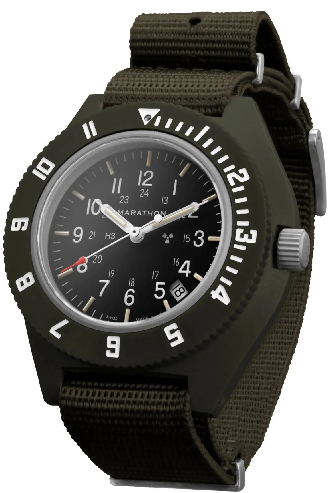 Marathon Navigator Sage Green Pilots With Date Watch sold by Jura Watches