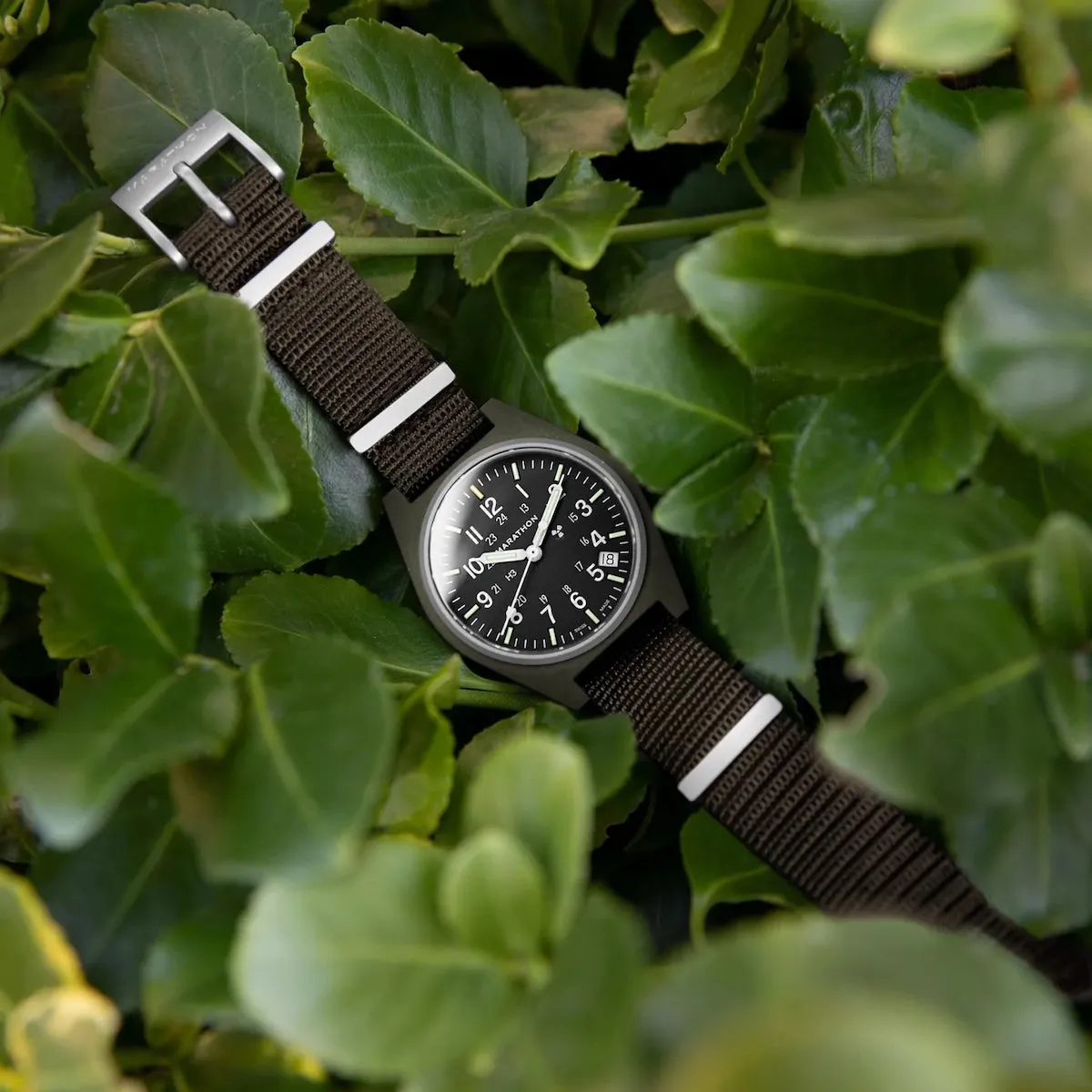 Marathon General Purpose Sage Green Quartz With Date GPQ Watch sold by Jura Watches product image thumbnail 4