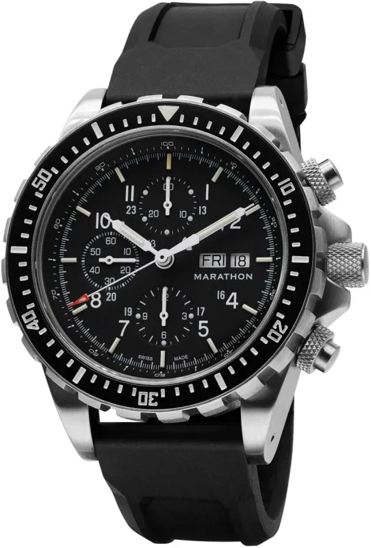 Marathon Dive Jumbo Diver Pilots Automatic Chronograph CSAR Watch sold by Jura Watches