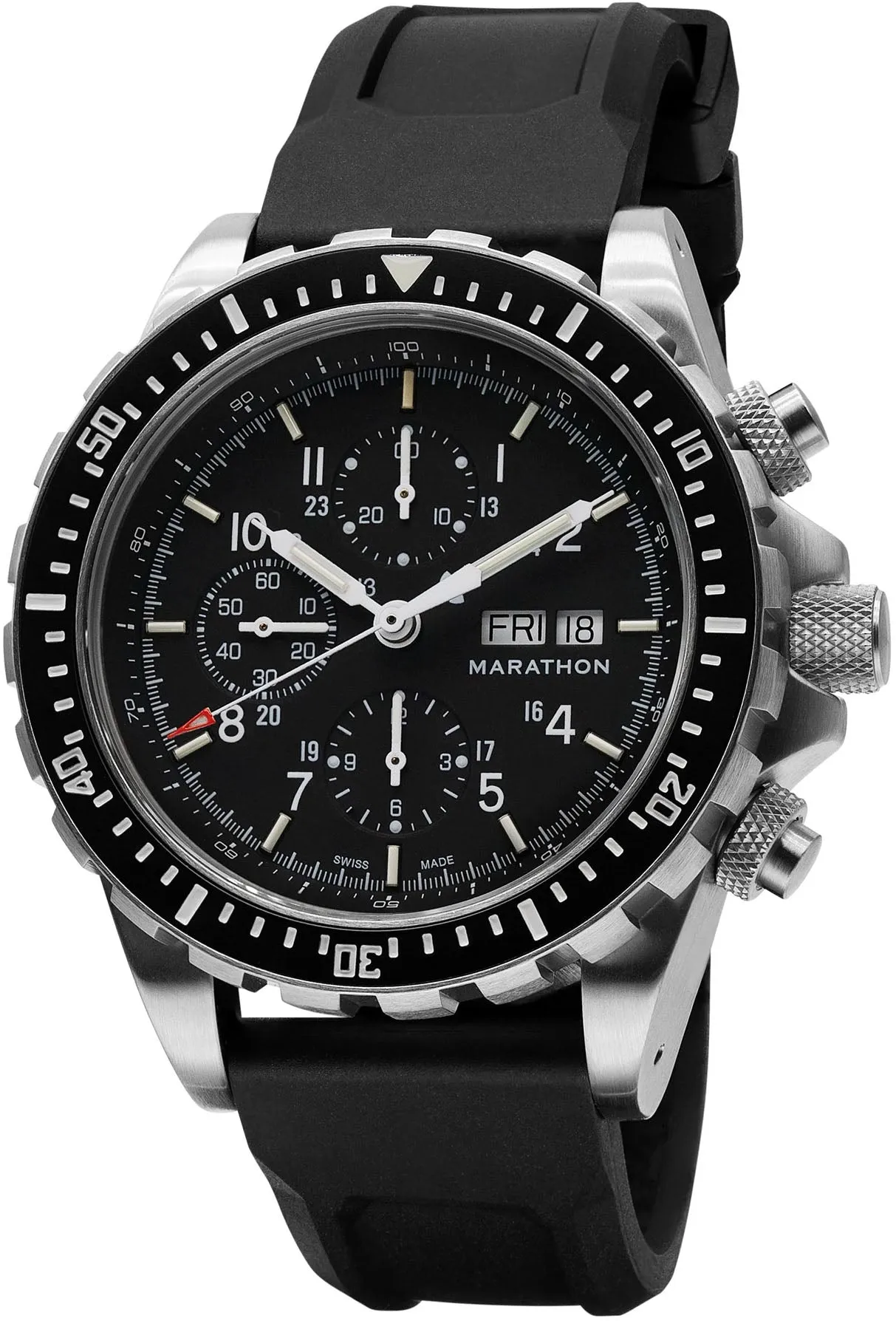 Marathon Dive Jumbo Diver Pilots Automatic Chronograph CSAR Watch sold by Jura Watches