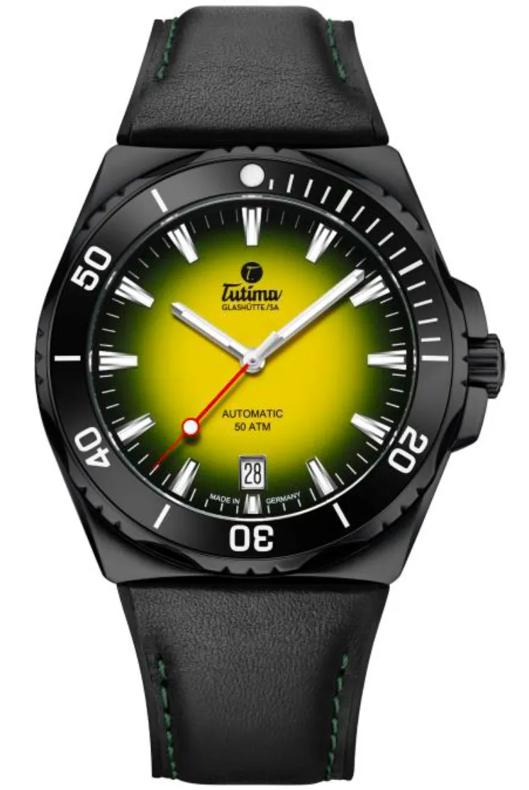 Tutima M2 Seven Seas S Black PVD Watch sold by Jura Watches