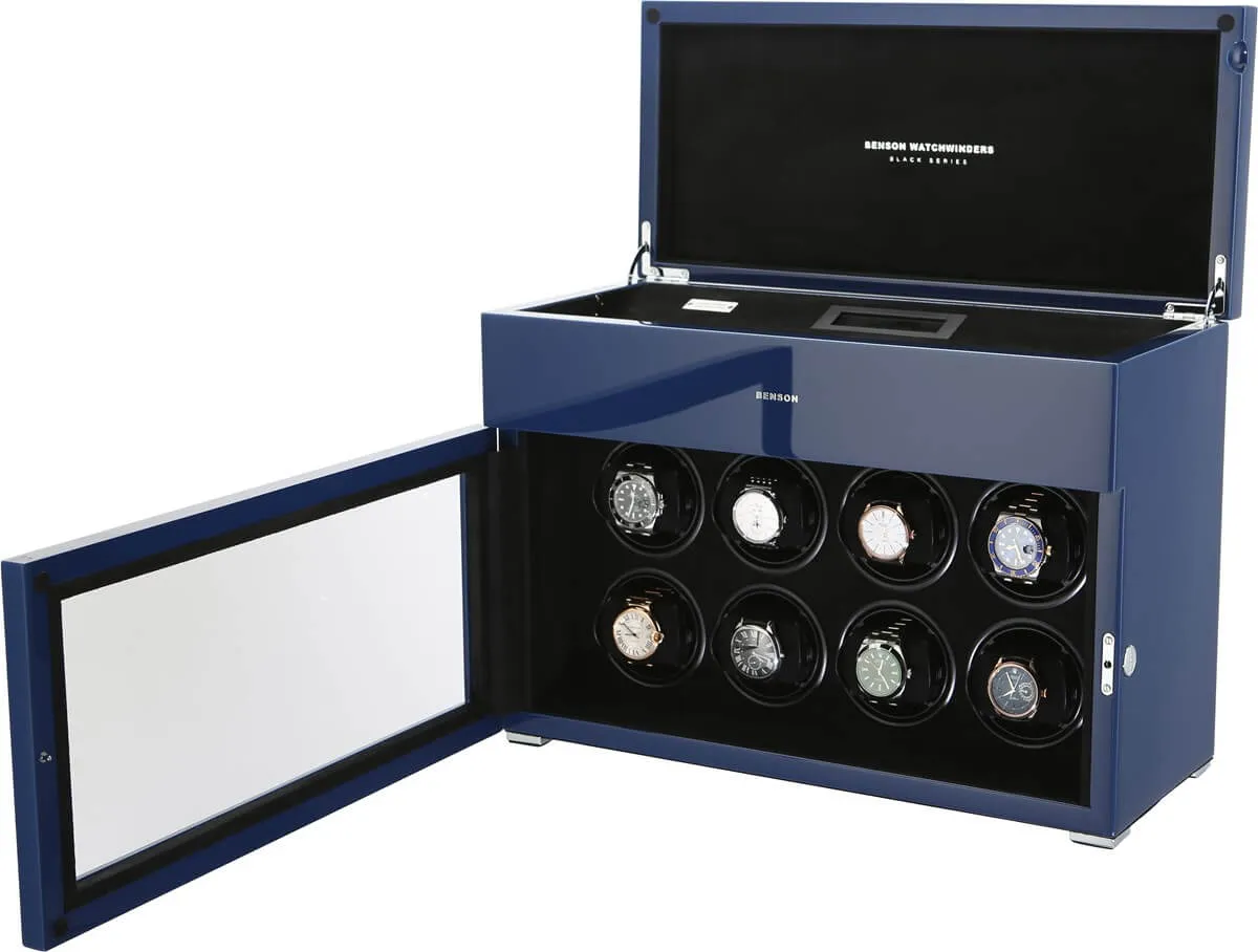 Benson Watch Winder Black Series 8.16.BL Blue Limited Edition sold by Jura Watches product image thumbnail 2